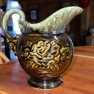 Vintage Hull A50 Green Pitcher